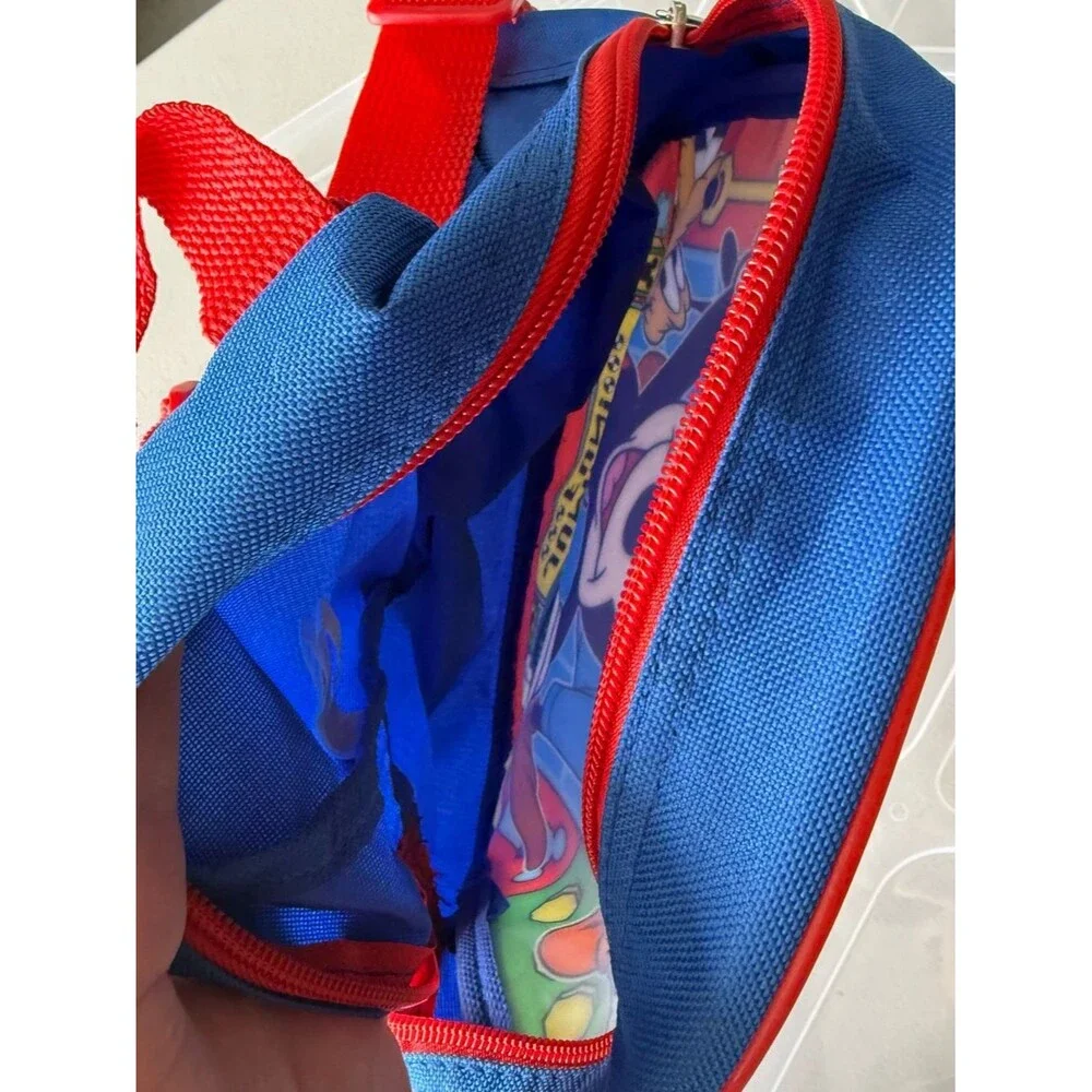 Disney Mickey Mouse Colorful Red & Blue Toddler Backpack